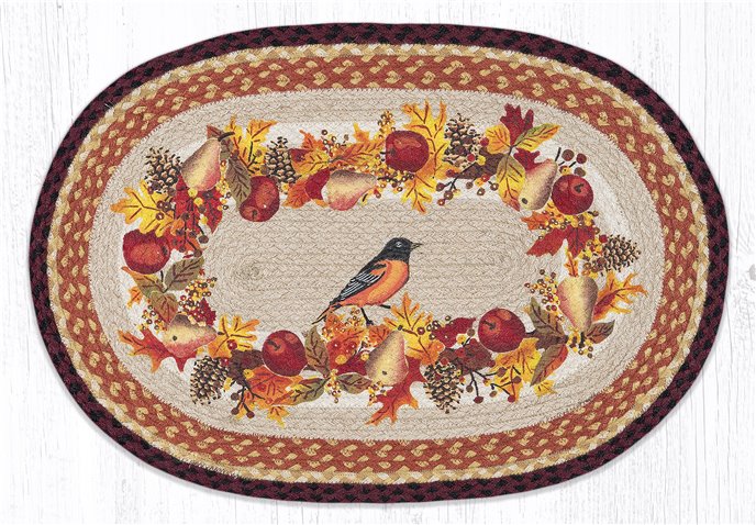 Autumn Oriole Oval Braided Rug 20"x30" Thumbnail