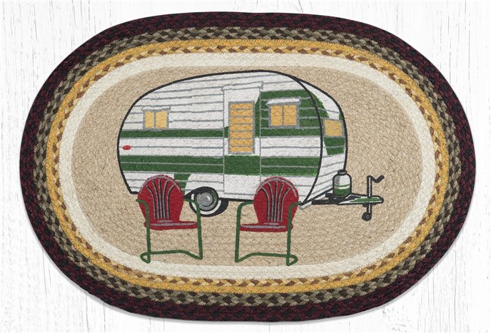 Camper Oval Braided Rug 20"x30" Thumbnail