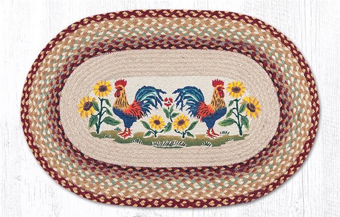 Country Morning Oval Braided Rug 20"x30" Thumbnail