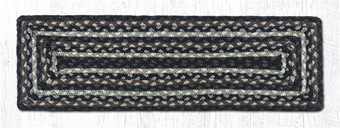 Mocha/Frappuccino Rectangle Braided Stair Tread 27"x8.25" Thumbnail