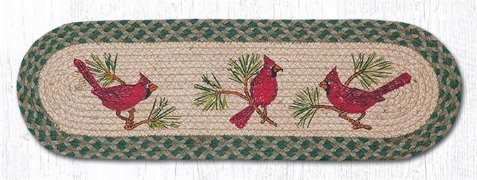 Cardinals Oval Braided Stair Tread 27"x8.25" Thumbnail