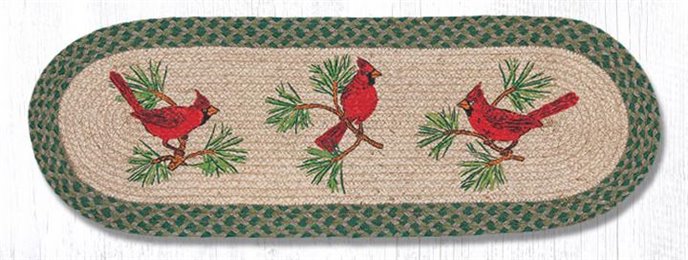 Cardinals Oval Braided Table Runner 13"x36" Thumbnail