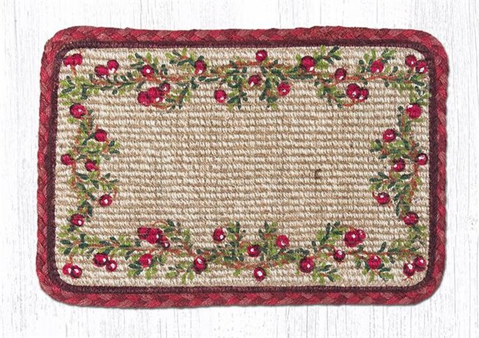 Cranberries Wicker Weave Braided Table Runner 13"x36" Thumbnail