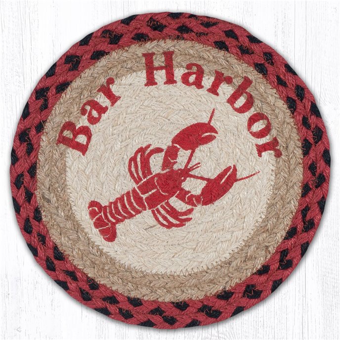 Bar Harbor Printed Round Braided Trivet 10"x10" Thumbnail