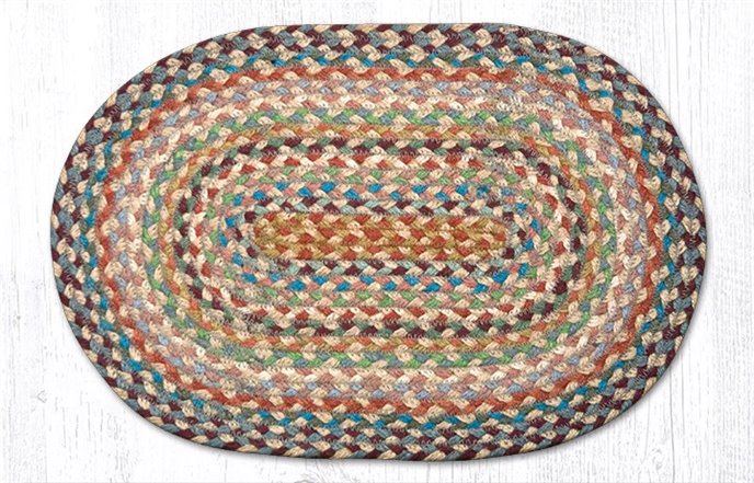 Multi 1 Oval Braided Swatch 10"x15" Thumbnail
