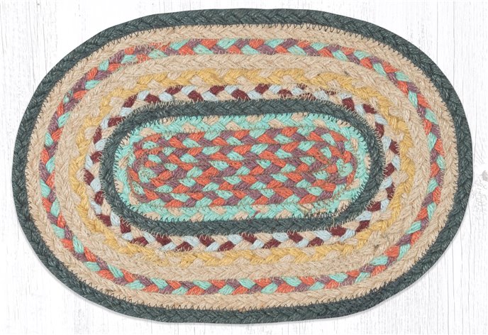 Classic Stucco Oval Braided Swatch 10"x15" Thumbnail