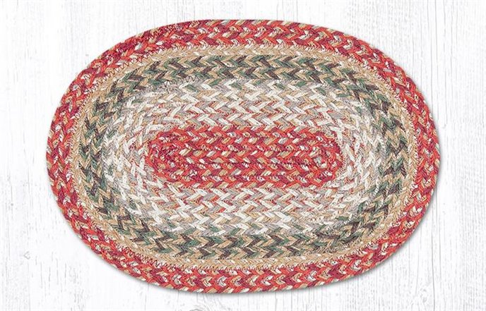 Sage Oval Braided Swatch 10"x15" Thumbnail