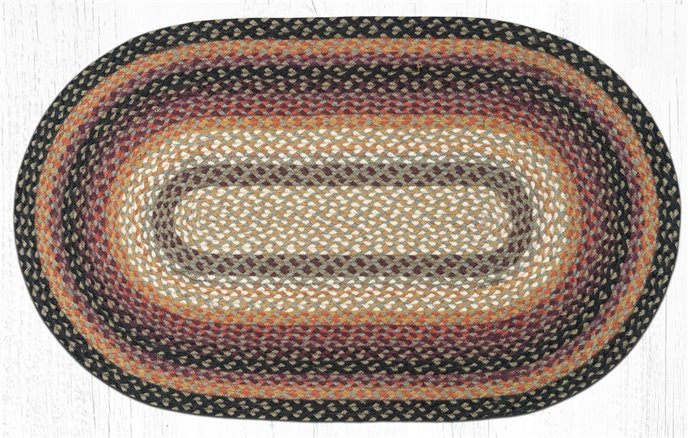 Bear Vineyard Oval Braided Rug 27"x45" Thumbnail