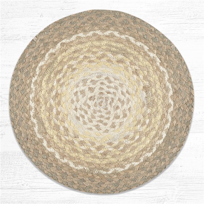 Natural Jute Braided Chair Pad 15.5"x15.5" Thumbnail