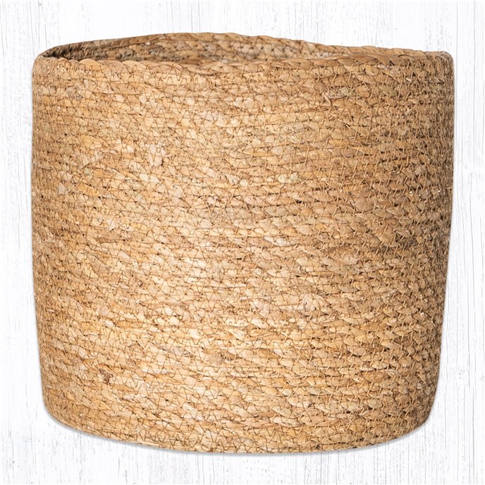 Natural Sedge Grass Braided Basket 7.5"x8" Thumbnail