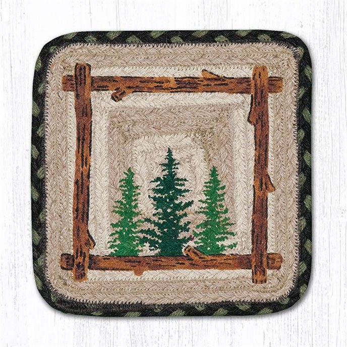 Tall Timbers Rectangular Printed Braided Swatch 10"x15" Thumbnail