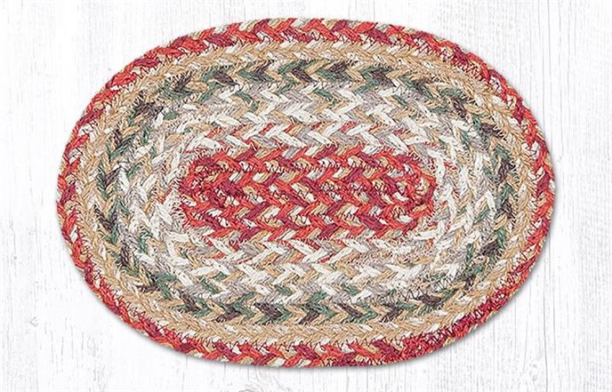 Sage Oval Braided Swatch 7.5"x11" Thumbnail