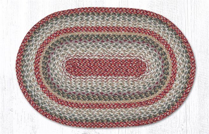 Sage Oval Braided Rug 20"x30" Thumbnail