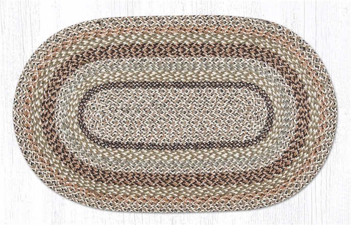 Sandstone Sage Oval Braided Rug 27"x45" Thumbnail