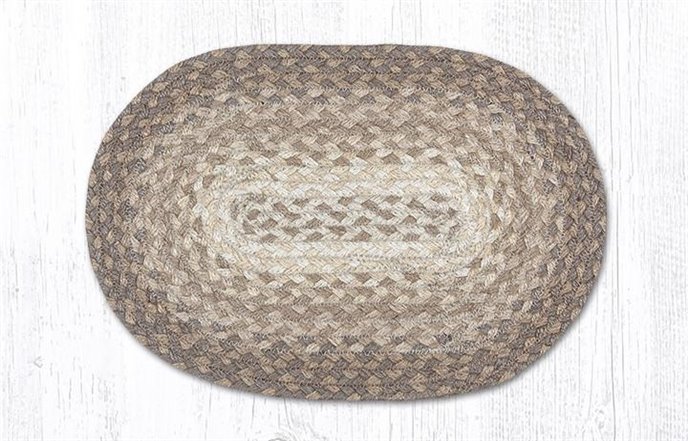 Natural Oval Braided Swatch 10"x15" Thumbnail