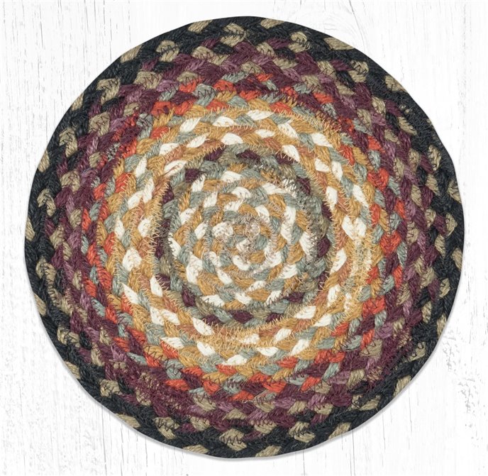 Bear Vineyard Round Braided Swatch 10"x10" Thumbnail