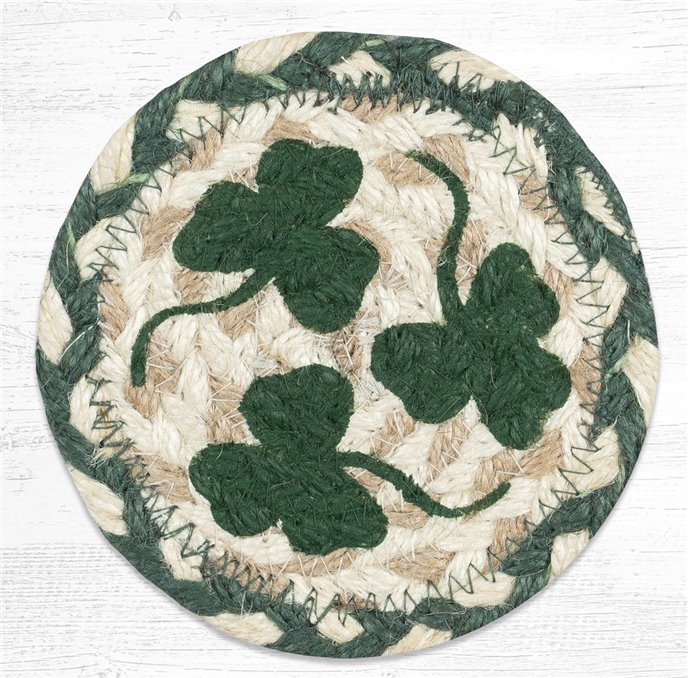 Irish 4 Printed Braided Coaster 5"x5" Set of 4 Thumbnail