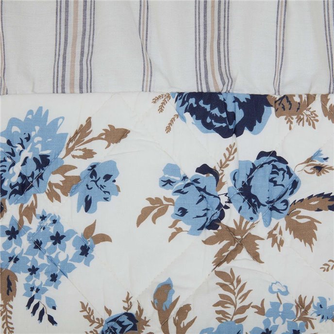 Annie Blue Floral Ruffled Standard Sham 21x27 Thumbnail