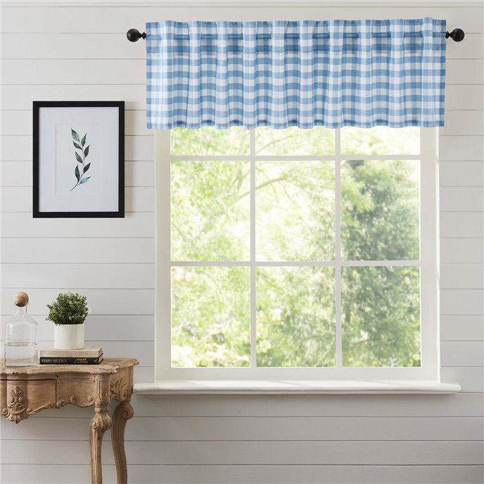 Annie Buffalo Blue Check Valance 16x90 Thumbnail