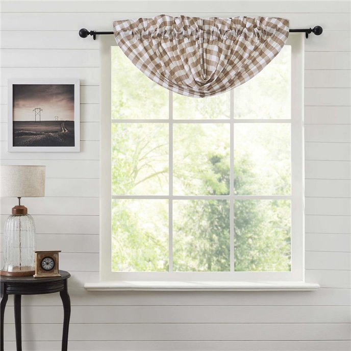 Annie Buffalo Portabella Check Balloon Valance 15x60 Thumbnail