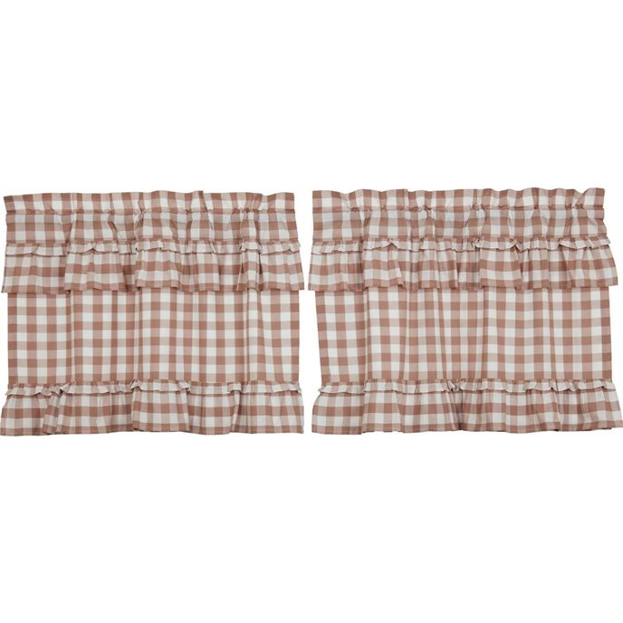 Annie Buffalo Portabella Check Ruffled Tier Set of 2 L24xW36 Thumbnail