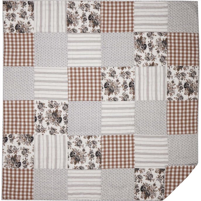 Annie Portabella Floral Patch Queen Quilt 90Wx90L Thumbnail