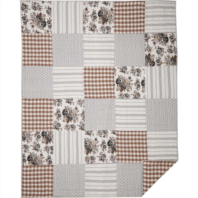 Annie Portabella Floral Patch Twin Quilt 68Wx86L Thumbnail