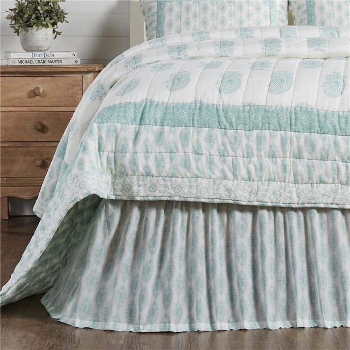 Avani Sea Glass Queen Bed Skirt 60x80x16 Thumbnail