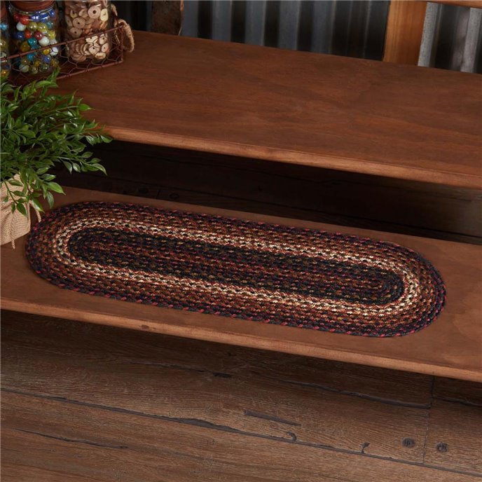 Beckham Jute Stair Tread Oval Latex 8.5x27 Thumbnail