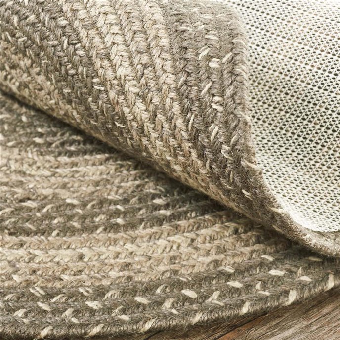Cobblestone Jute Rug Oval w/ Pad 60x96 Thumbnail