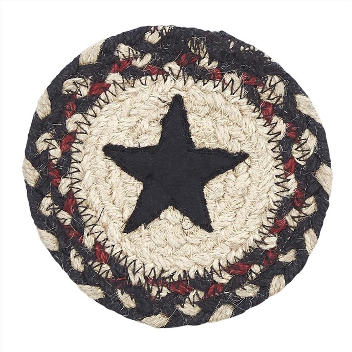 Colonial Star Jute Coaster Set of 6 Thumbnail