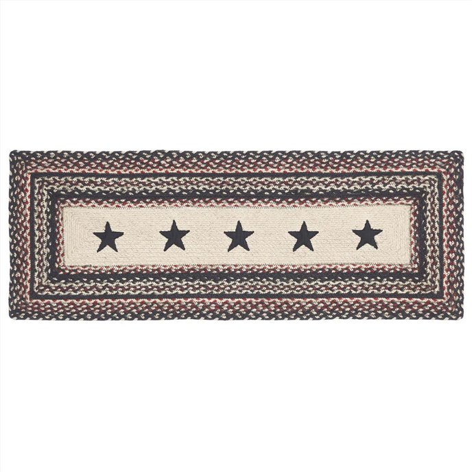 Colonial Star Jute Rect Runner 13x36 Thumbnail