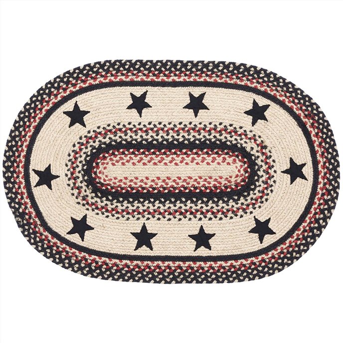 Colonial Star Jute Rug Oval 20x30 Thumbnail