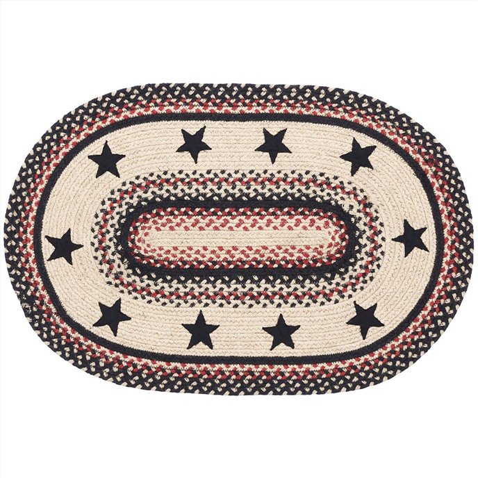 Colonial Star Jute Rug Oval 20x30 Thumbnail