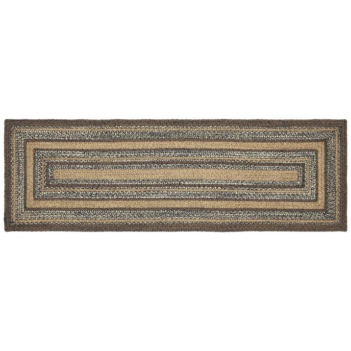 Espresso Jute Rug/Runner Rect w/ Pad 22x72 Thumbnail