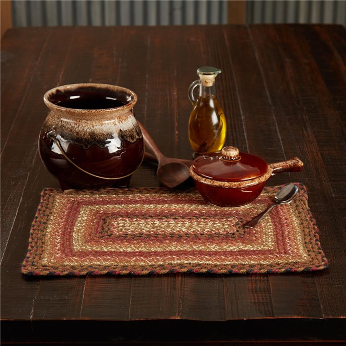 Ginger Spice Jute Rect Placemat 12x18 Thumbnail