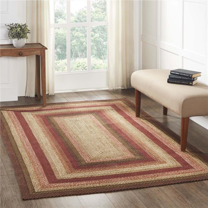 Ginger Spice Jute Rug Rect w/ Pad 60x96 Thumbnail