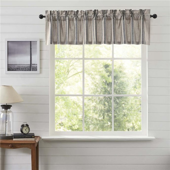 Grain Sack Charcoal Valance 16x90 Thumbnail