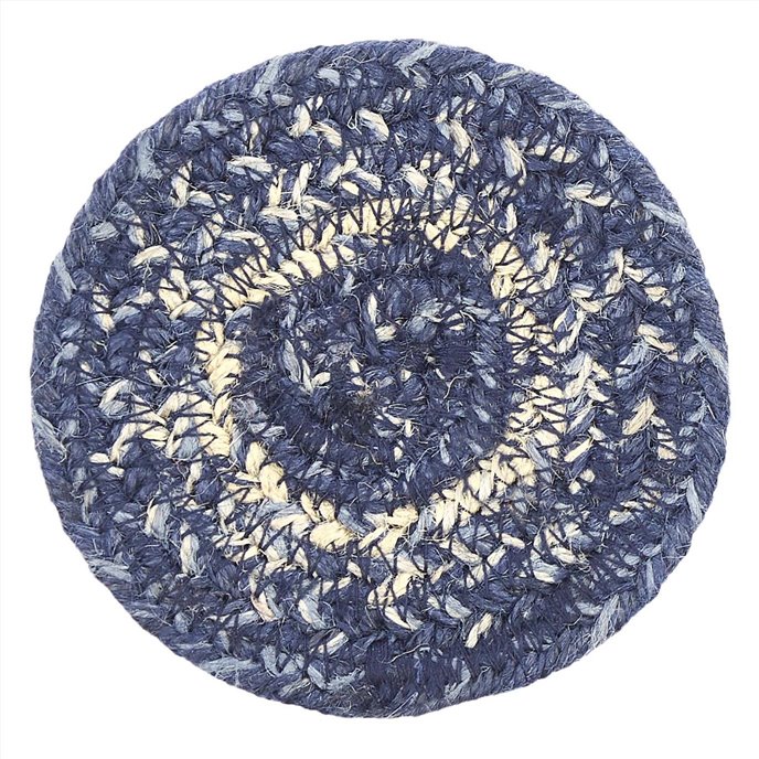 Great Falls Blue Jute Coaster Set of 6 Thumbnail