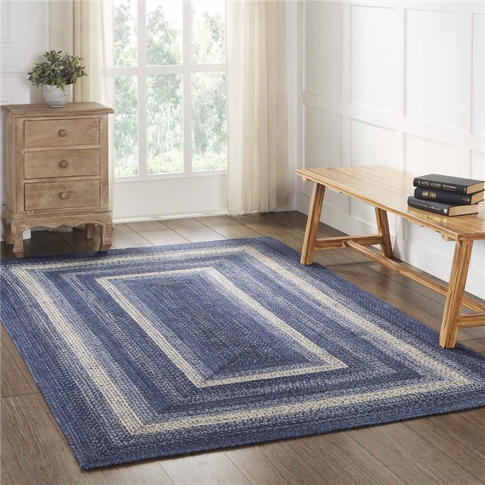 Great Falls Blue Jute Rug Rect w/ Pad 60x96 Thumbnail