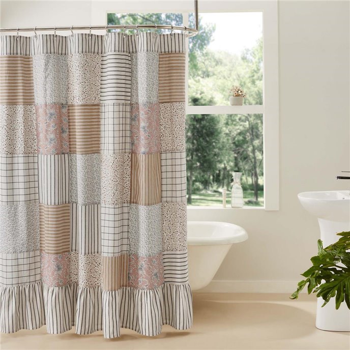 Kaila Patchwork Shower Curtain 72x72 Thumbnail