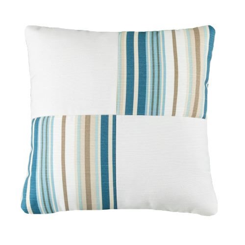 Savannah Square Pillow - Stripe & Solid Thumbnail