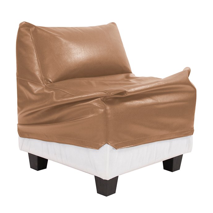 Howard Elliott Pod Chair Cover Faux Leather Avanti Bronze - Cover Only, Chair Base Not Included Thumbnail
