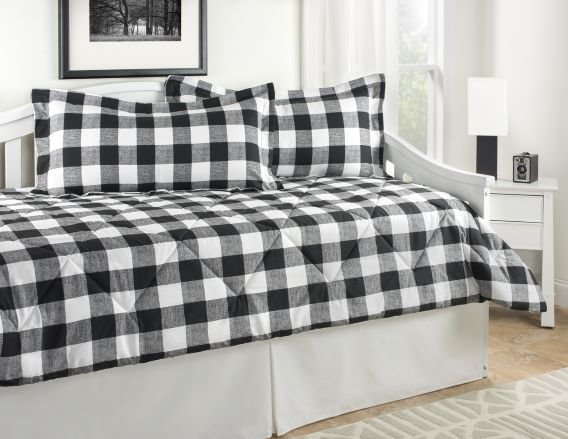 Cottage Classic Black 4 Piece Daybed Comforter Set Thumbnail