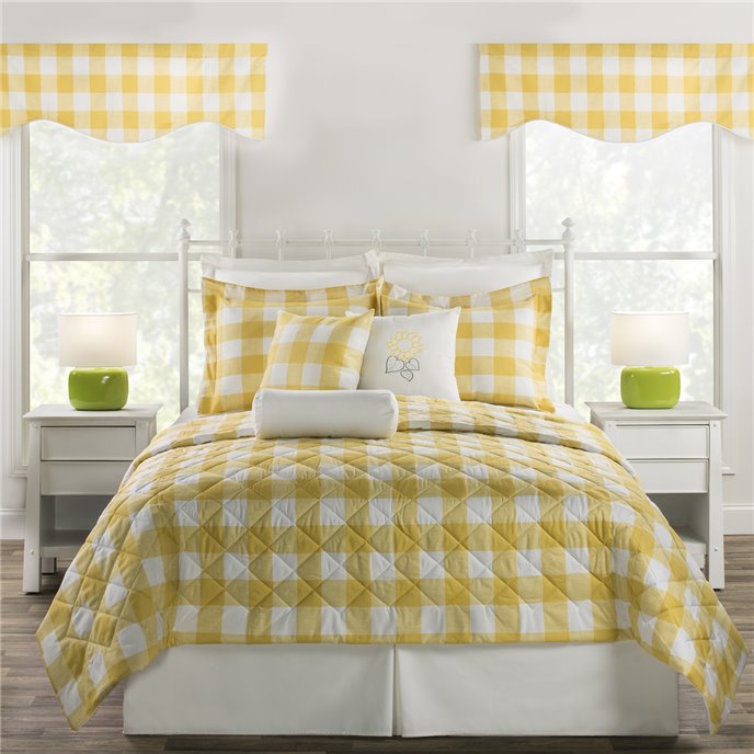 Cottage Classic Yellow Twin Bedskirt - Solid Print Thumbnail