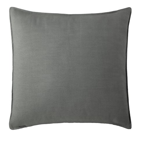 Harrow Charcoal Square Pillow 18"x18" Thumbnail