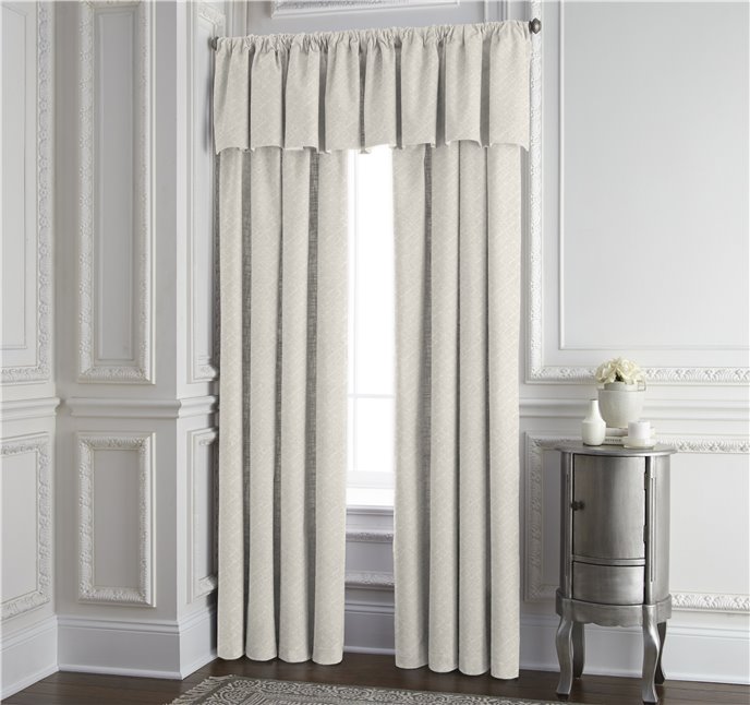 Gosfield Vanilla Pinch Pleat Drapery Panel - 25"x96" Thumbnail