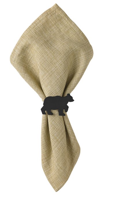 Black Bear Napkin Ring Thumbnail