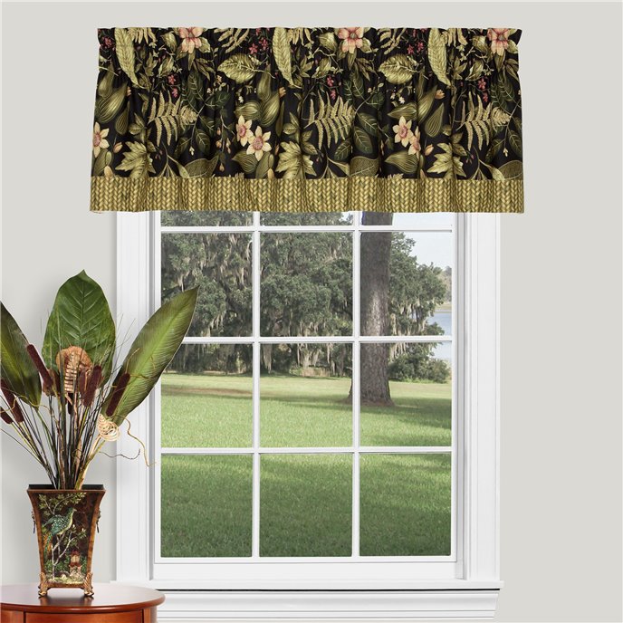Tahitian Sunset 72" x 18" Tailored Valance with Band by Thomasville Thumbnail