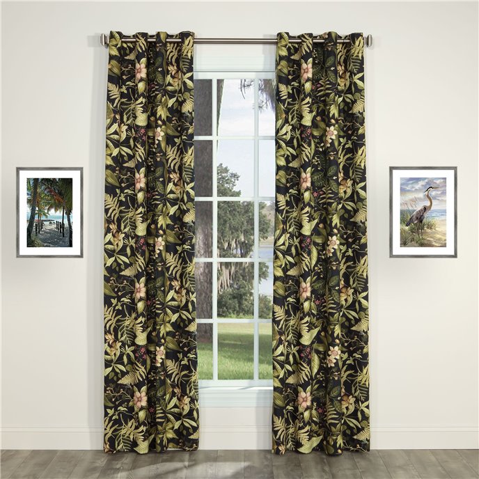 Tahitian Sunset 96" x 84" Grommet Top Curtains by Thomasville Thumbnail